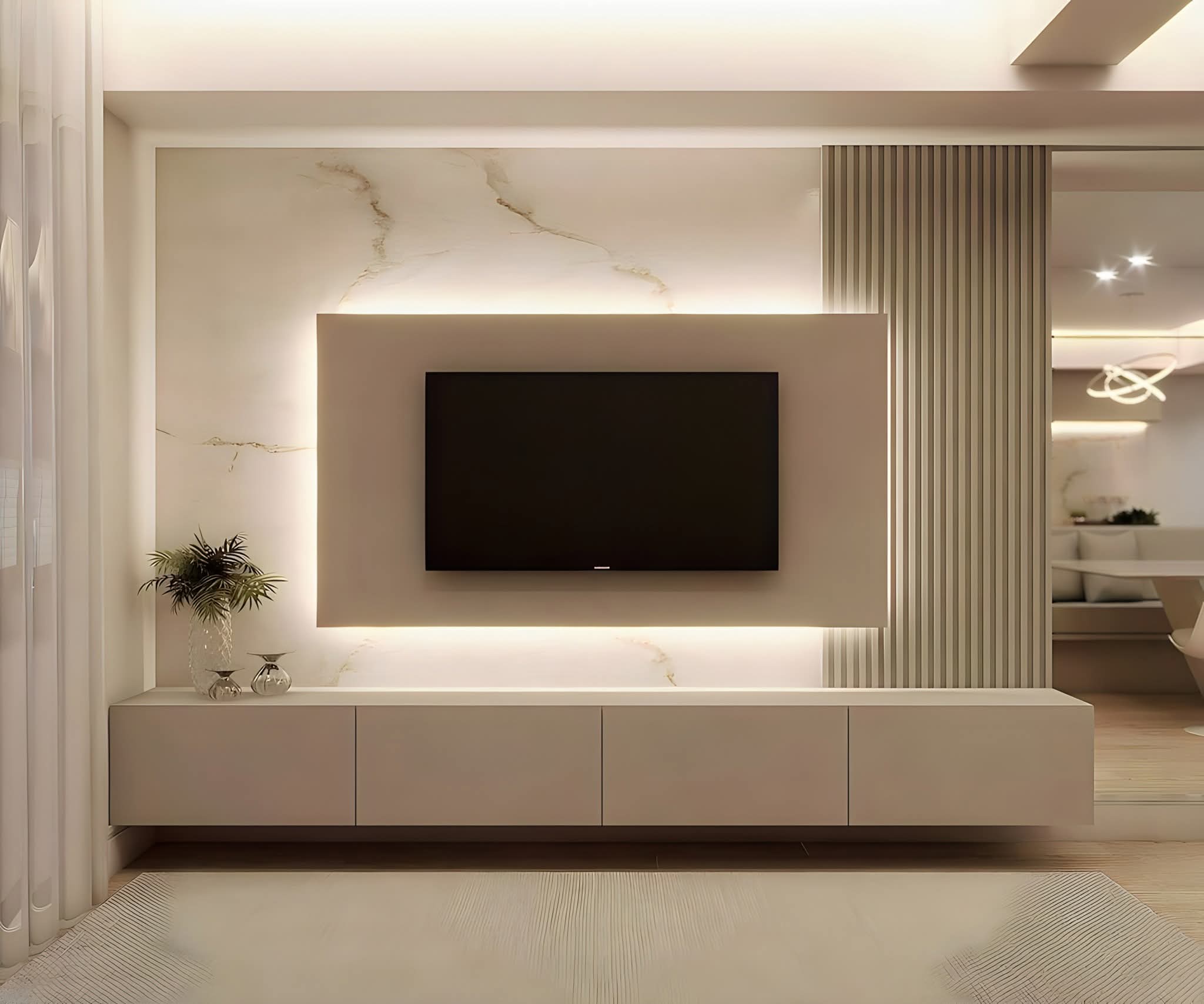 Beautifully finished living room interior